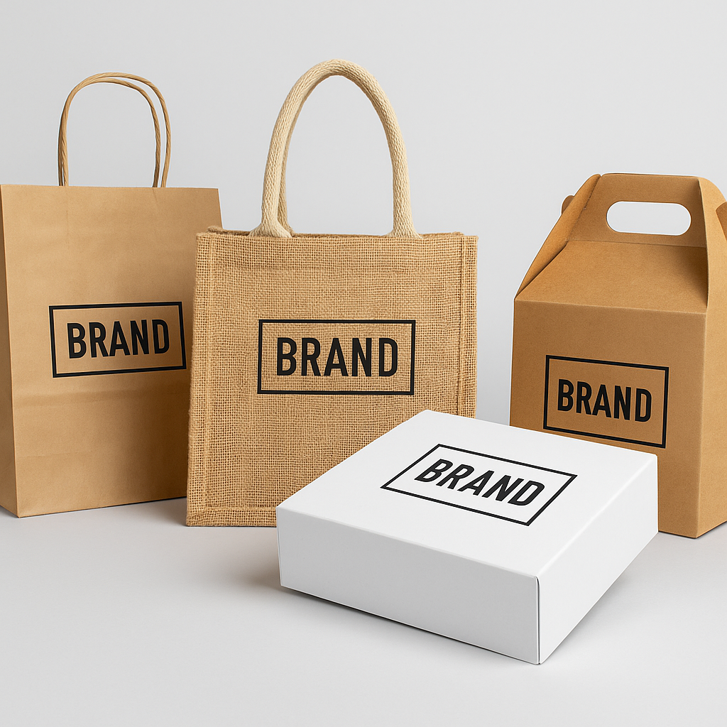 שקיות וקופסאות ממותגות