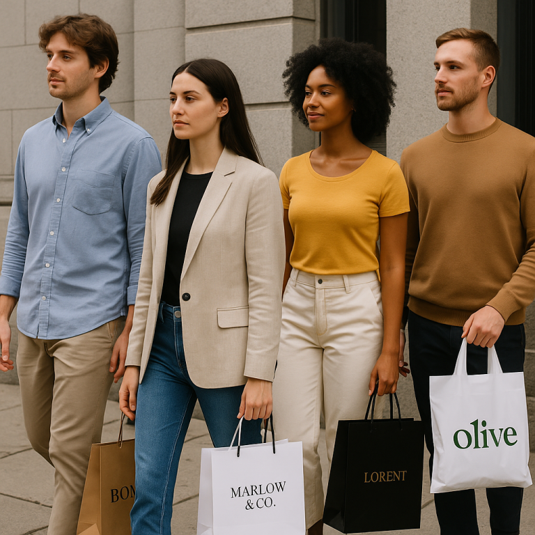 שקיות ממותגות.